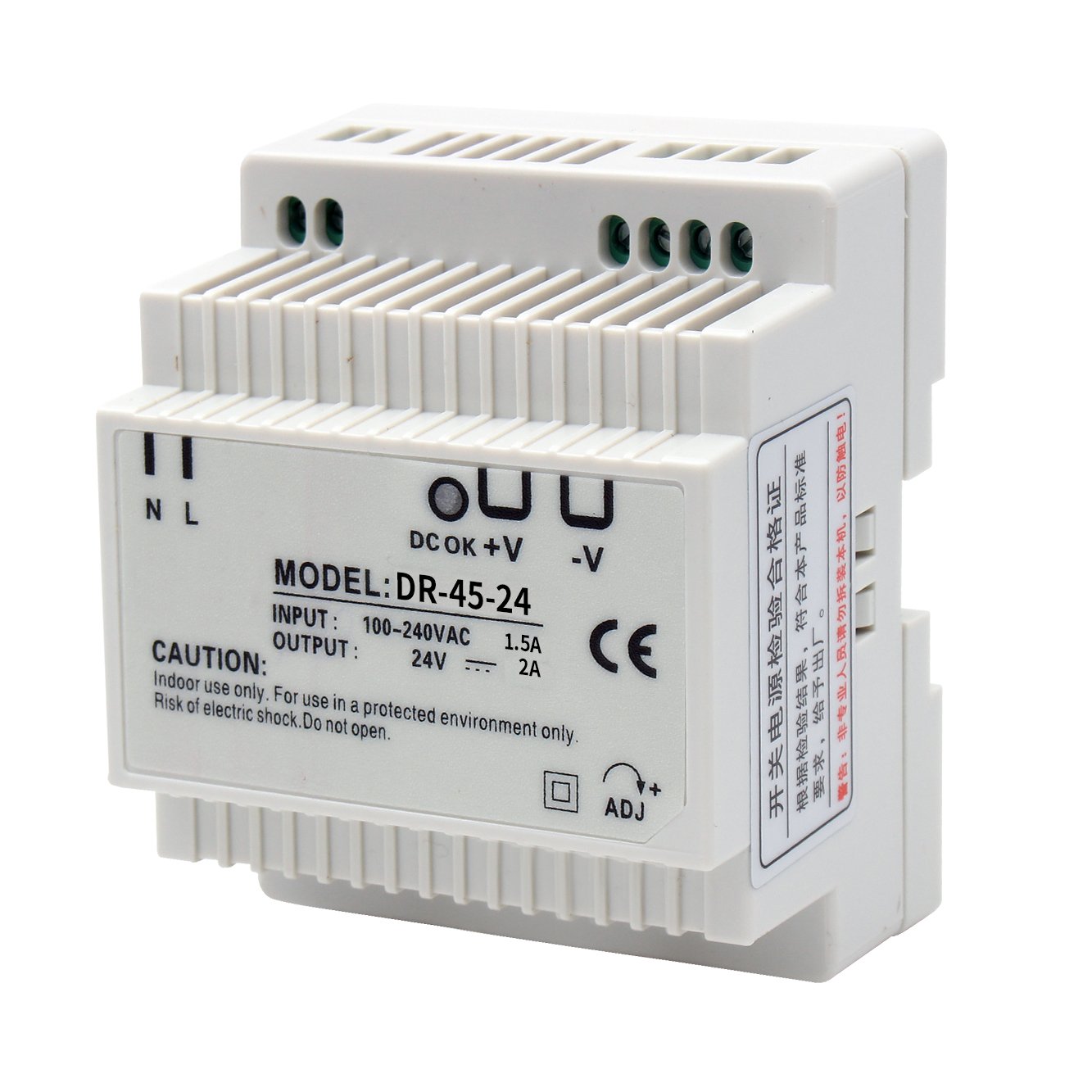 Din Rail DR-45W power supply Plastic appearance