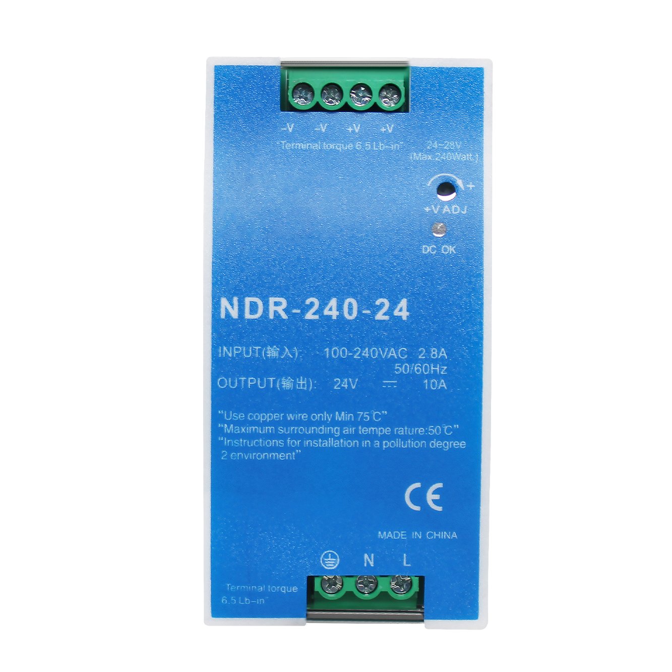 Metal Case Din Rail NDR-240W power supply - Image 3