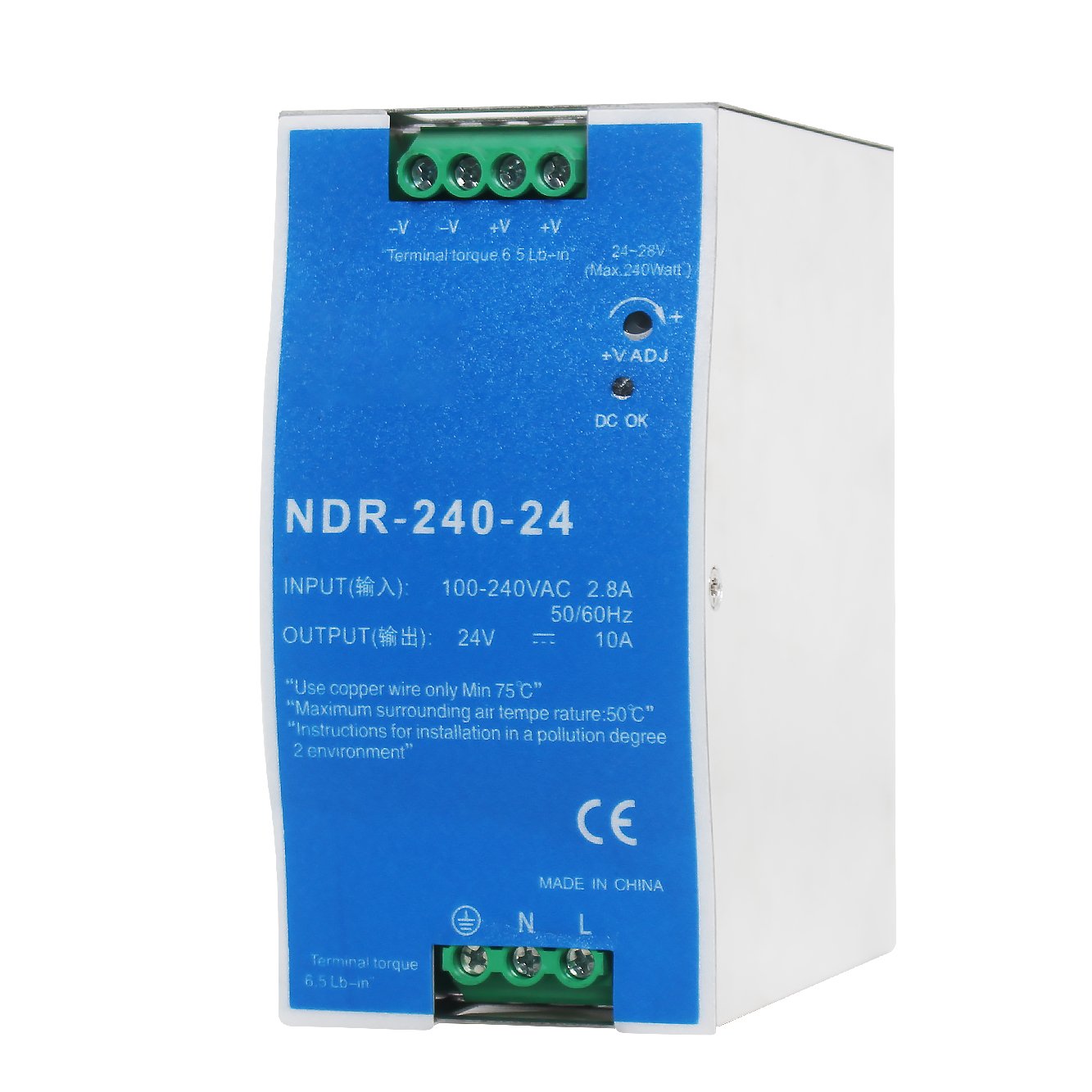 Metal Case Din Rail NDR-240W power supply