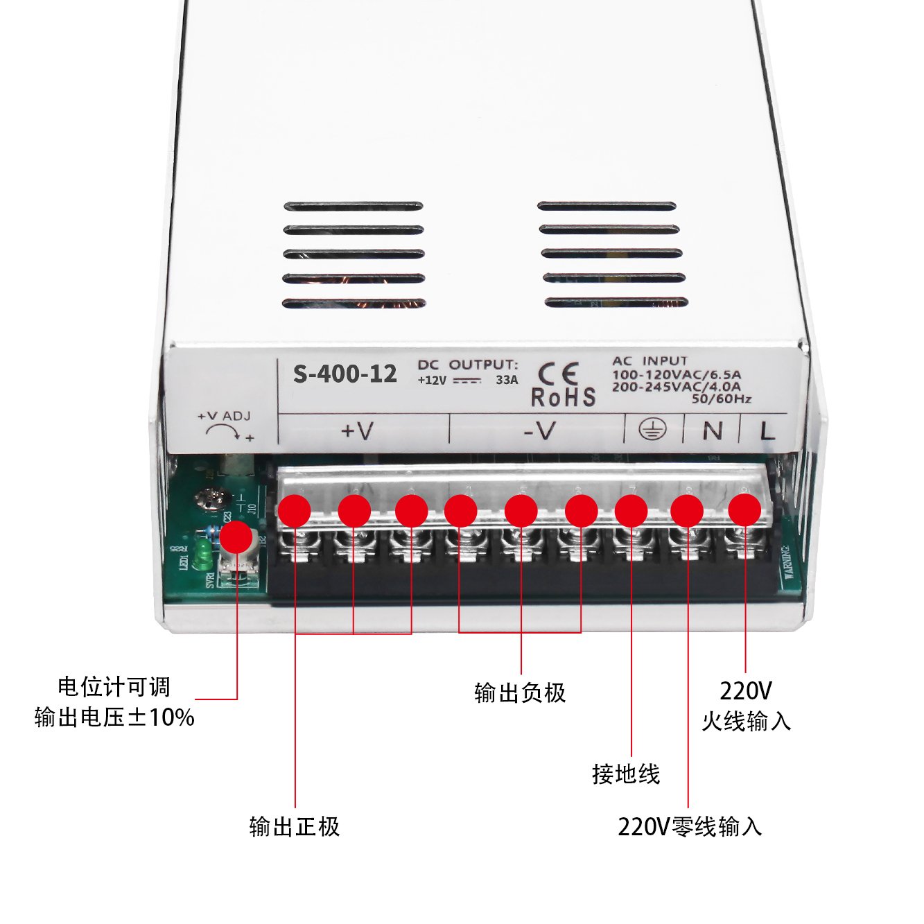 S-400W ACDC switching power supply 16.7A-33.4A - Image 5