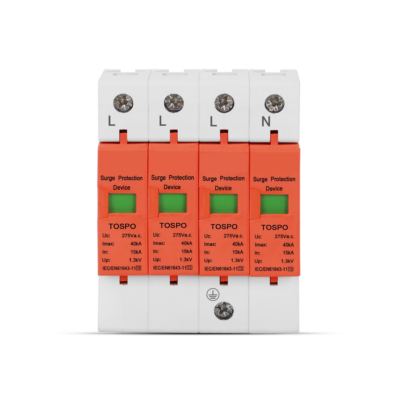 Best Industrial Surge Protector T2 2P 3P 4P 60kA 220V 500V 1000V AC/DC SPD Surge Protection Device - Image 2