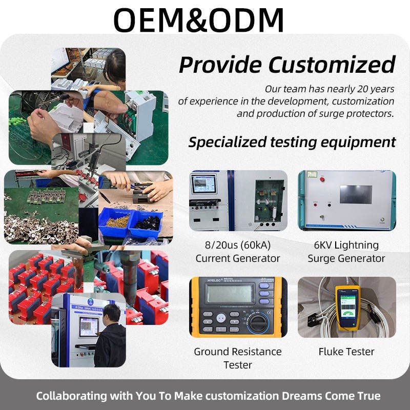 Best Industrial Surge Protector T2 2P 3P 4P 60kA 220V 500V 1000V AC/DC SPD Surge Protection Device - Image 8